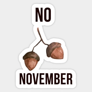 No nut November Sticker